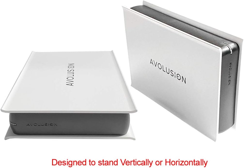 Avolusion PRO-5X Series 8TB USB 3.0 External Gaming Hard Drive for PS4 Original, Slim & Pro (White)