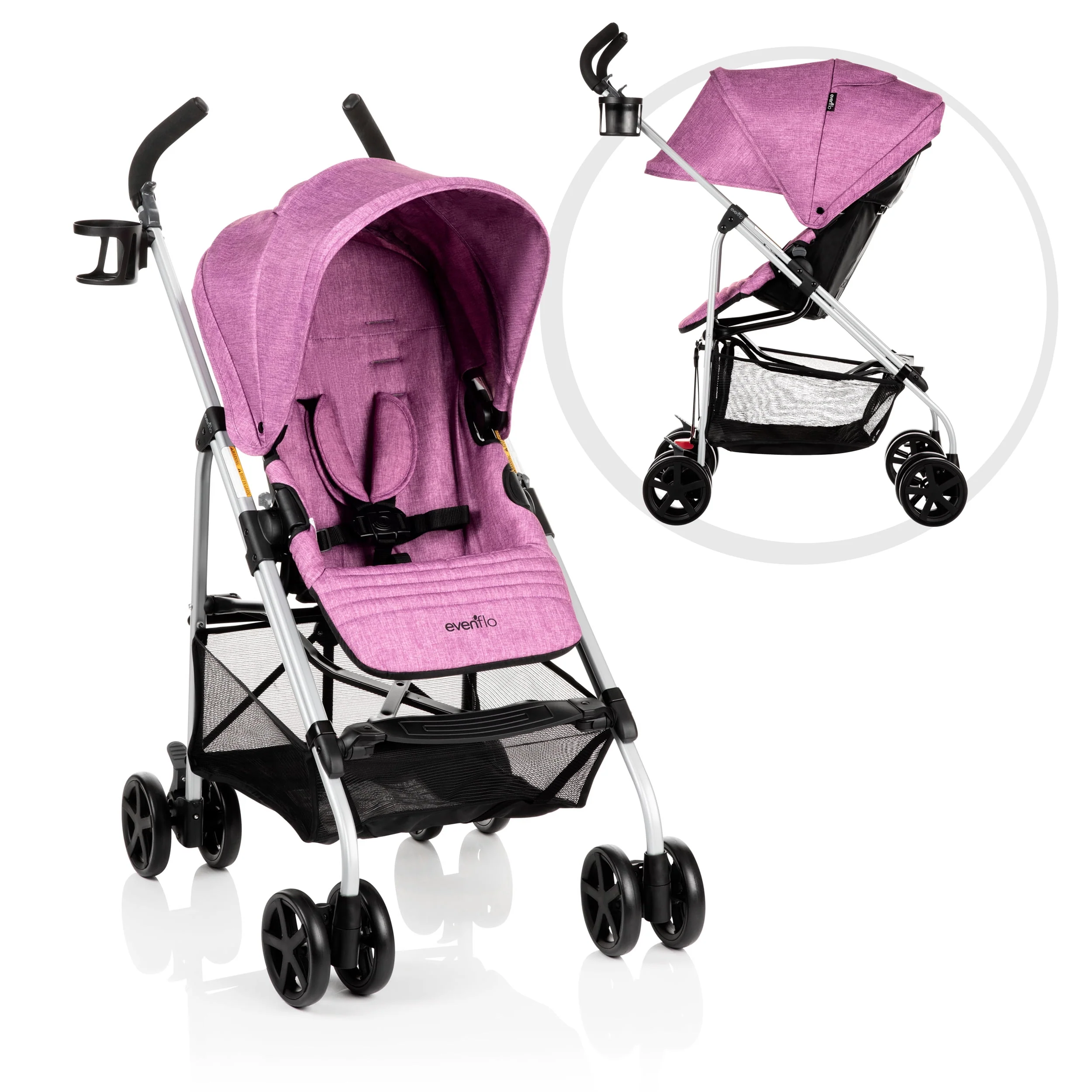 Evenflo Reversi Lightweight Reversible Stroller (Altair Black), Unisex