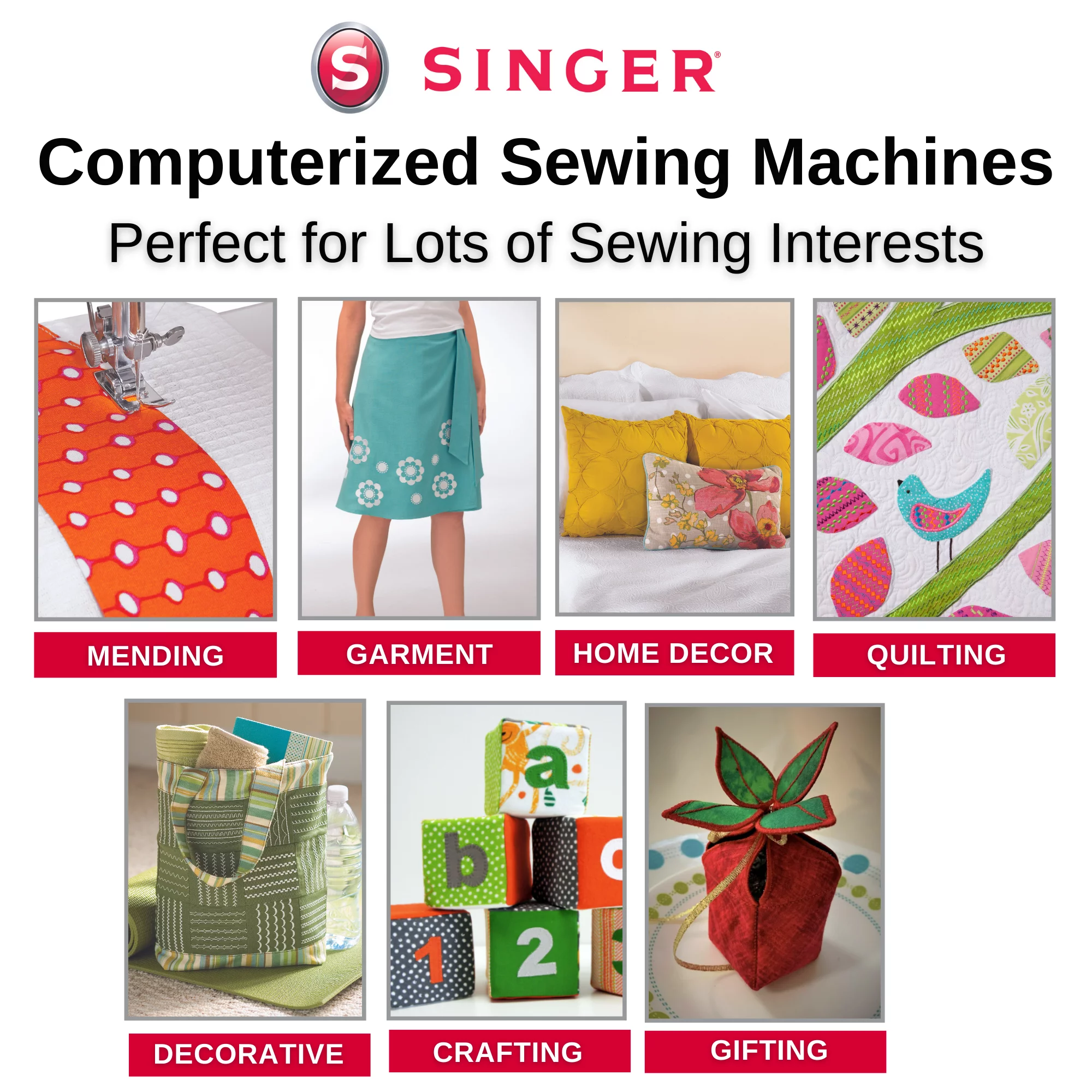 Singer® 9960 Quantum Stylist™ Computerized Sewing Machine With Accessory Kit, Extension Table - 600 Stitches & Electronic Auto Pilot Mode