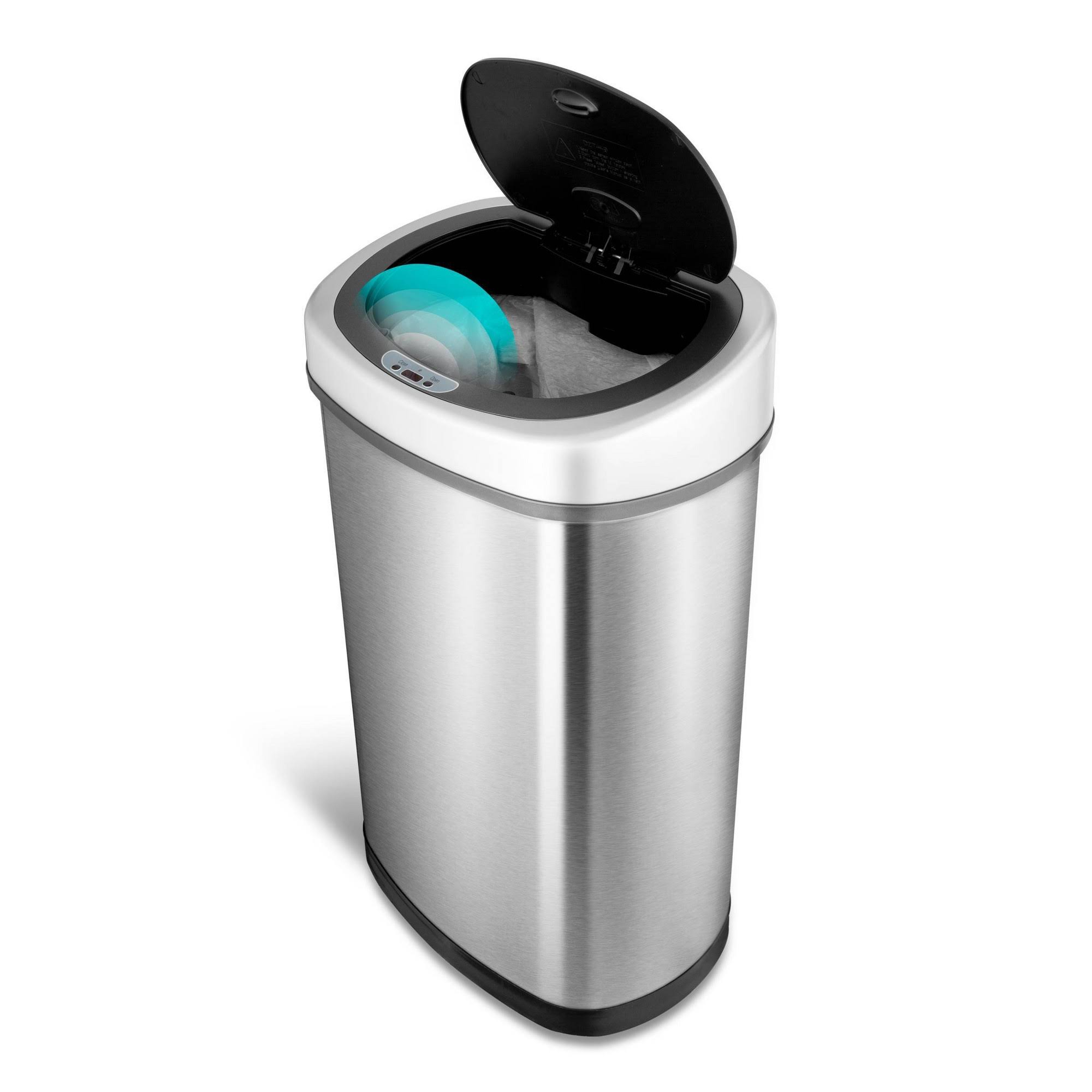 Nine Stars 28.4x22 Tall Hands-Free Infrared Motion Sensor Trash Can