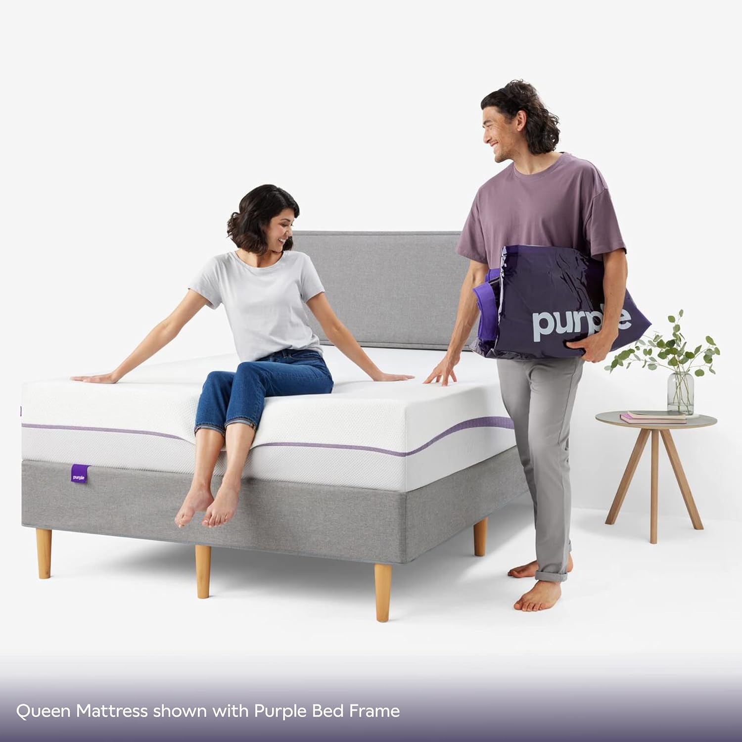 Purple Mattress - Twin, GelFlex Grid, Better Than Memory Foam, Temperature Neutral, Responsiveness, Breathability, Made in USA