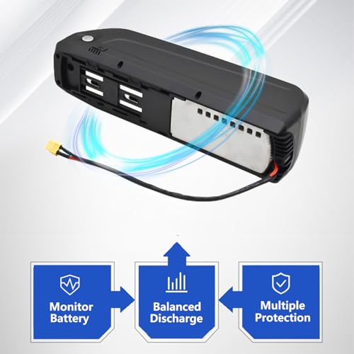 36V Ebike Battery 48V E-Bike Li-Ion Battery Electric Bike Batteries Pack for 650W-1000W Motor with Charger and USB Port