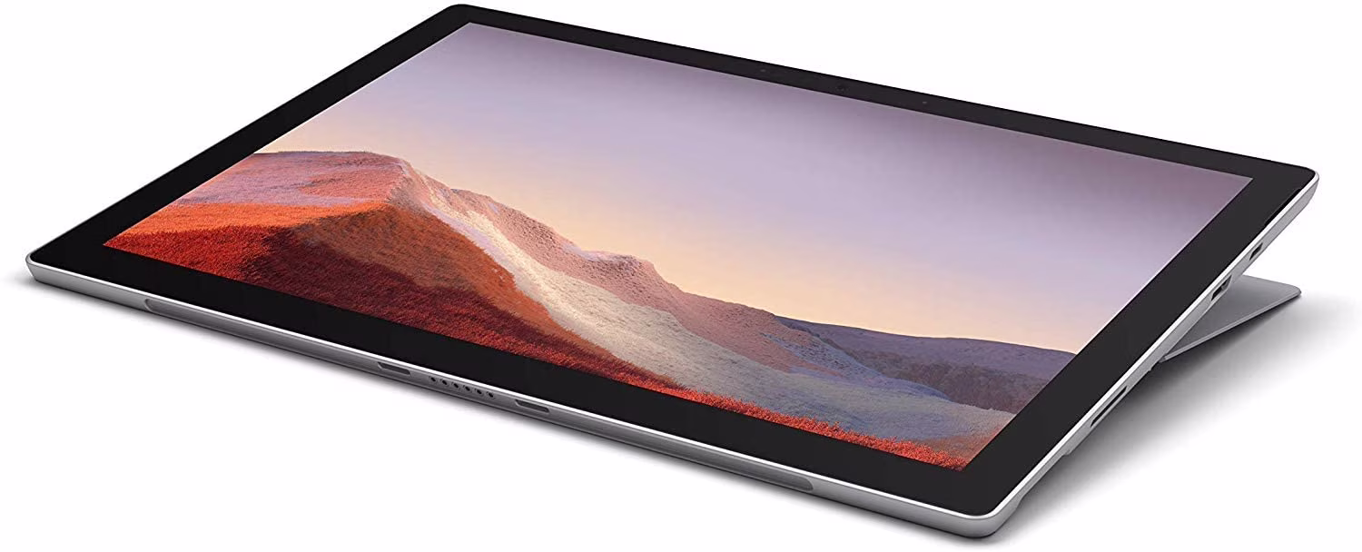 Microsoft Surface Pro 7 Premium 2-in-1 Laptop 12.3” Pixelsense Touchscreen 10th Gen Intel Quad-Core i5-1035G4 8GB DDR4 128GB SSD + 128GB SD Card Intel Iris Plus Graphics USB-C Win10 Silver