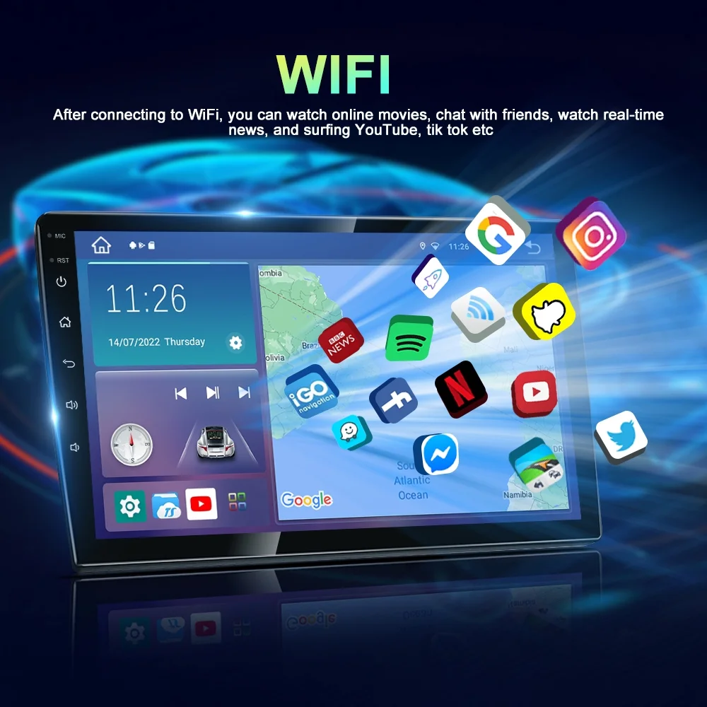 4-64GB Android13 For Subaru Forester 2008-2012 Carplay Car Stereo Radio GPS Wifi