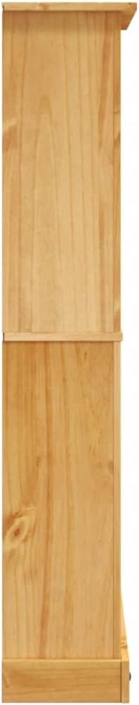 4-Tier Bookcase Mexican Pine Corona Range Book Shelf Book Cabinet Home Furniture 31.9"x11.4"x59"