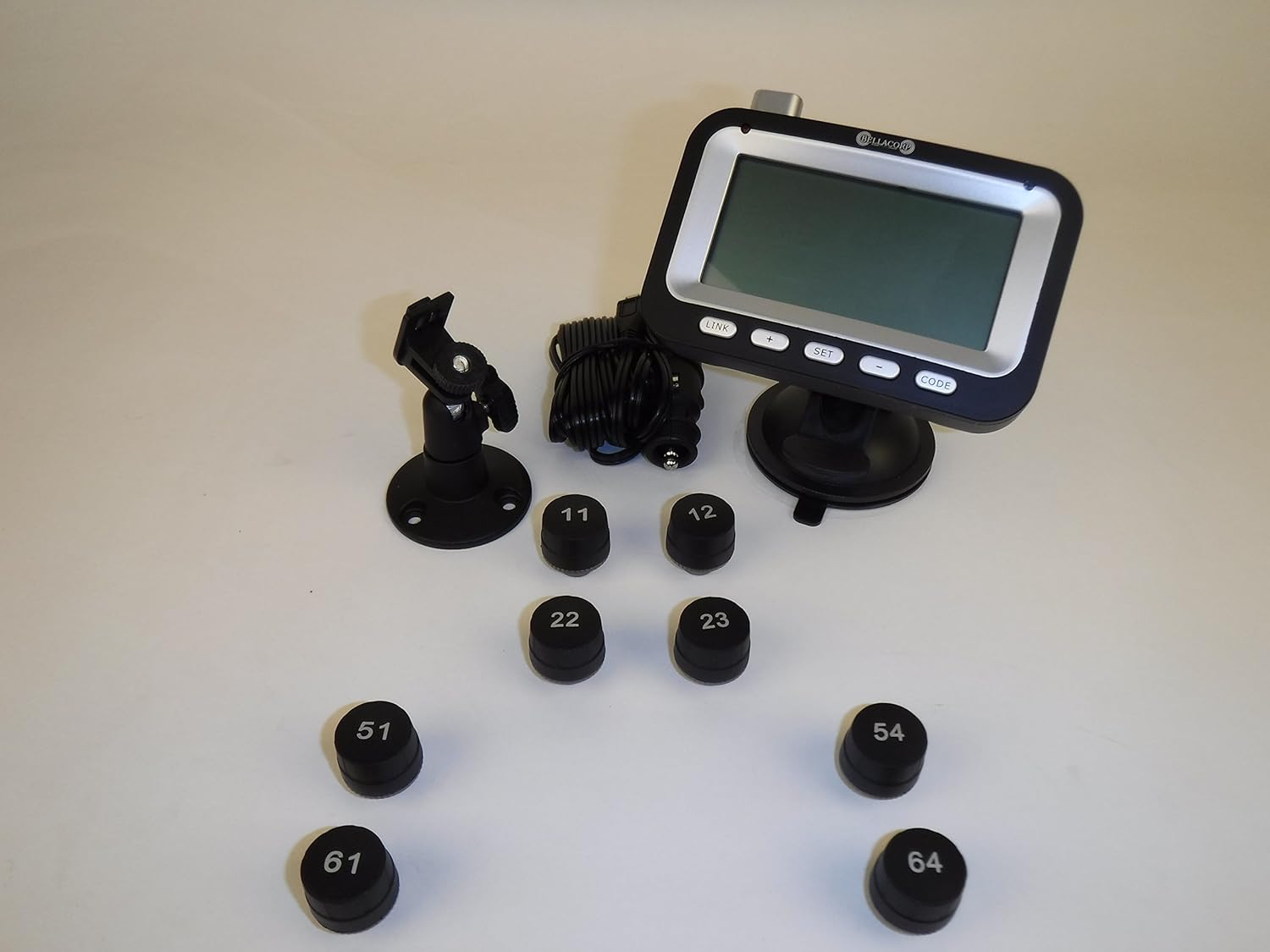 BELLACORP Tire Pressure Monitoring System TPMS (4) Sensors (Including Free $50.00 Repeater) for Fifth Wheel, Trailer, Camper, Car, Truck, 4x4, or RV,