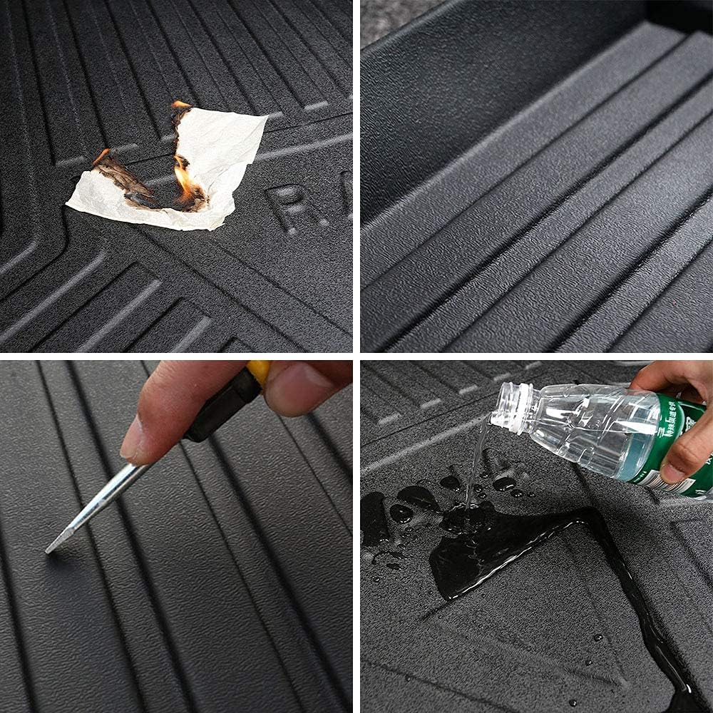 Cargo Liner Car & Trunk Tray Mat for Honda Civic Sedan 2006-2015 Protector Cover Waterproof Anti-Slip in Heavy Duty Black