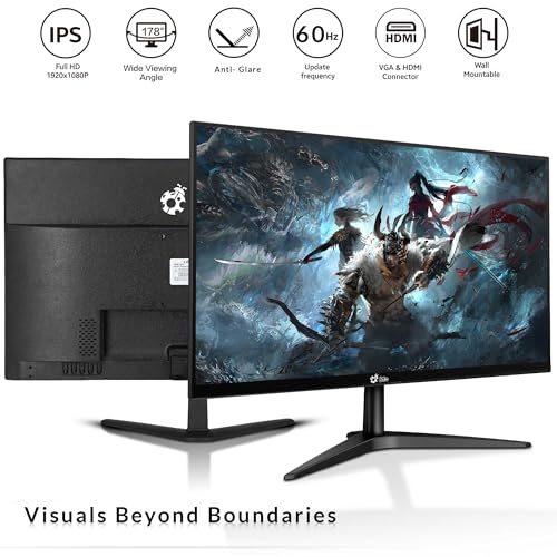 BTO RGB Gaming Desktop PC Bundle - Intel Core i5 6th Gen, 16GB DDR4 Ram, 1TB SSD, NVIDIA GeForce GTX 1050 Ti 4GB, New 24-inch Monitor - Prebuilt Gaming Computer, RGB Set - Windows 11 Pro (Renewed)