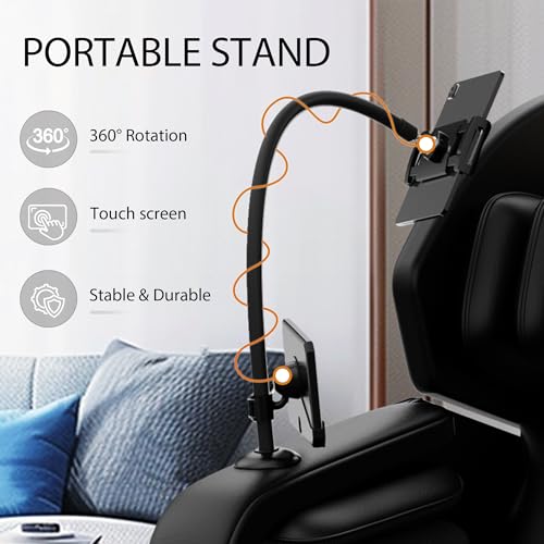 Massage Chair Full Body, Zero Gravity Massage Chair with Auto Modes, Airbag Massage, 6 Fix Point Rollers, Foot Massage, Heating, Touch Screen Controller, Gray Home Relaxation Recliner with Massage