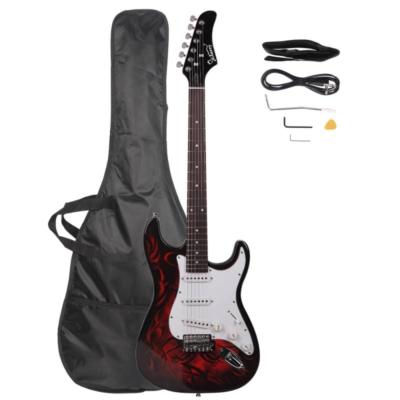 Glarry Gst-e Rosewood Fingerboard Electric Guitar Red