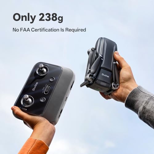 Bwine GPS Drone with Camera 4K UHD - F7MINI, Under 249g, 60-Min Flight Time, Auto Return, Follow Me, Waypoint Fly, Circle Fly, 5-Level Wind Resistance - Ideal for Adult Beginners