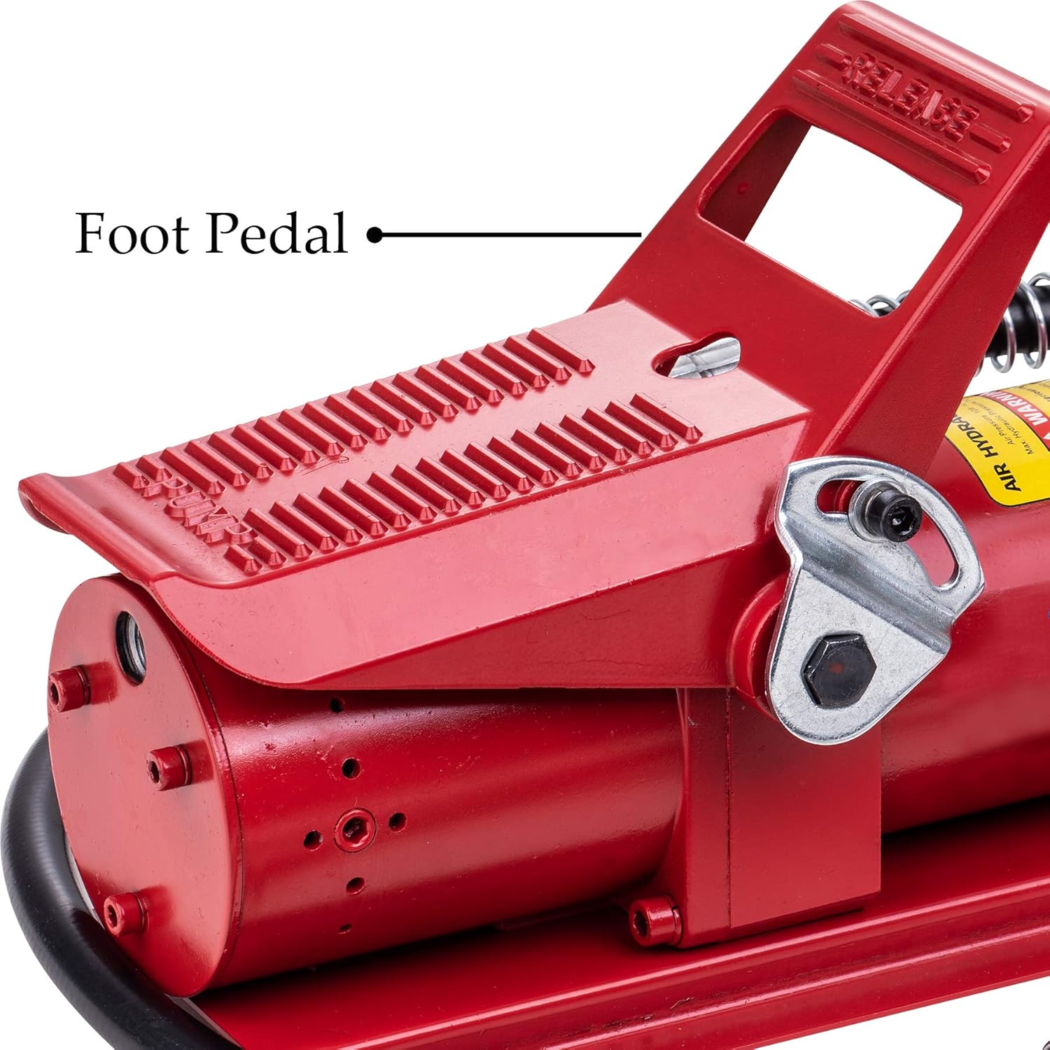Taixinhyd Air Hydraulic Pump 10,000 PSI 10 Ton Porta Power Hydraulic Air Foot Pump Control Lift with Air Line Lubricator Hose