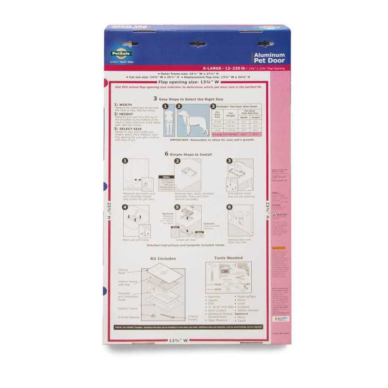 PetSafe Aluminum Freedom Pet Door - Pet Supplies online store