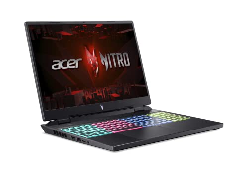 Acer Nitro 16 Gaming Laptop | AMD Ryzen 7 7840HS OctaCore CPU | NVIDIA GeForce RTX 4060 Laptop GPU | 16" WUXGA 165Hz IPS Display | 16GB DDR5 | 512GB Gen 4 SSD | WiFi 6E | RGB Backlit KB | AN16-41-R1WE