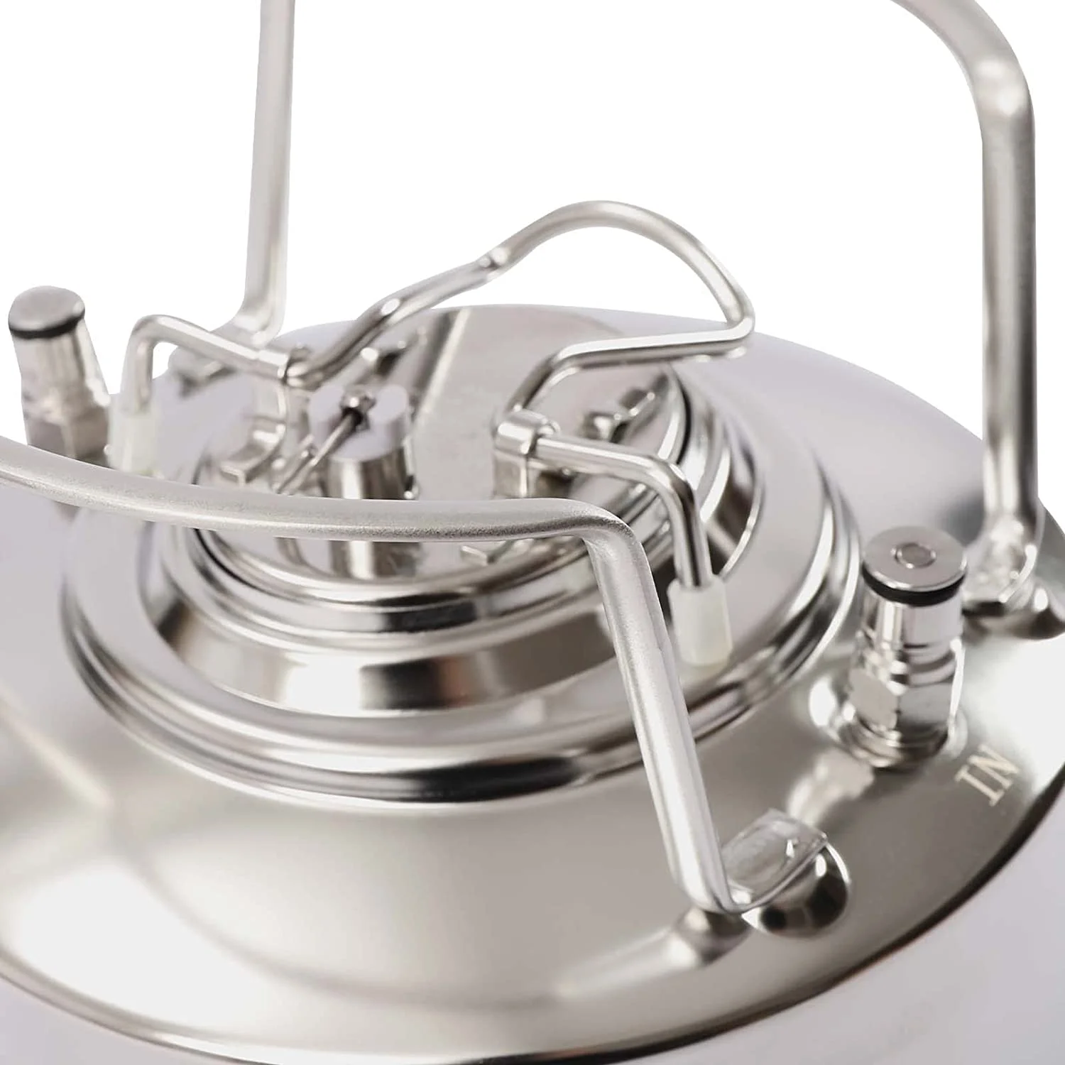 Miumaeov Stainless Steel 1.6 Gallon Mini Ball Lock Keg System For Small Batch HomeBrewing Beer Brewing Strap Handle