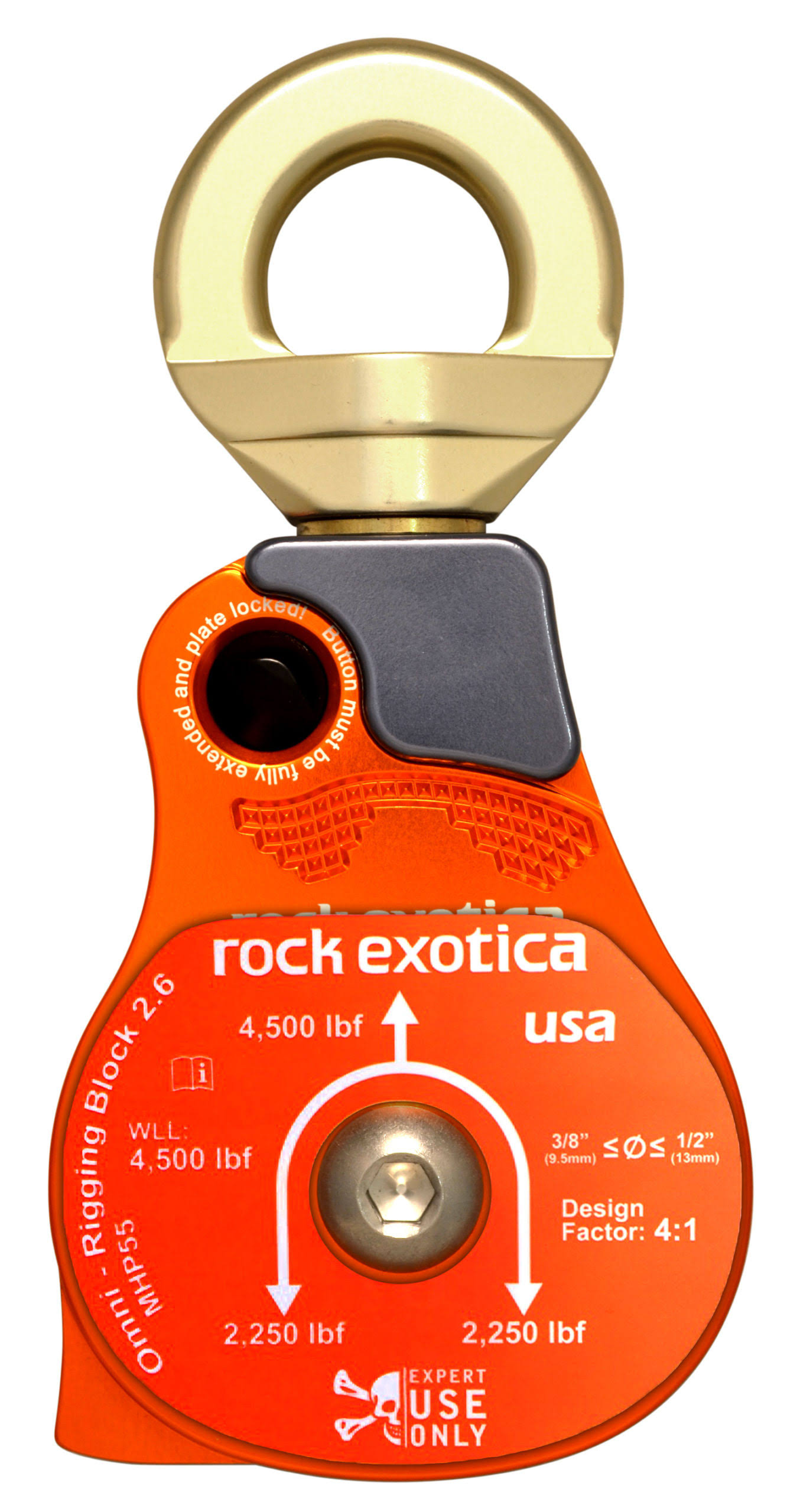 Rock Exotica Omni-Block 2.6 in. Swivel Pulley