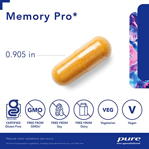 Pure Encapsulations Memory Pro | Comprehensive Memory Support Formula | 180 Capsules