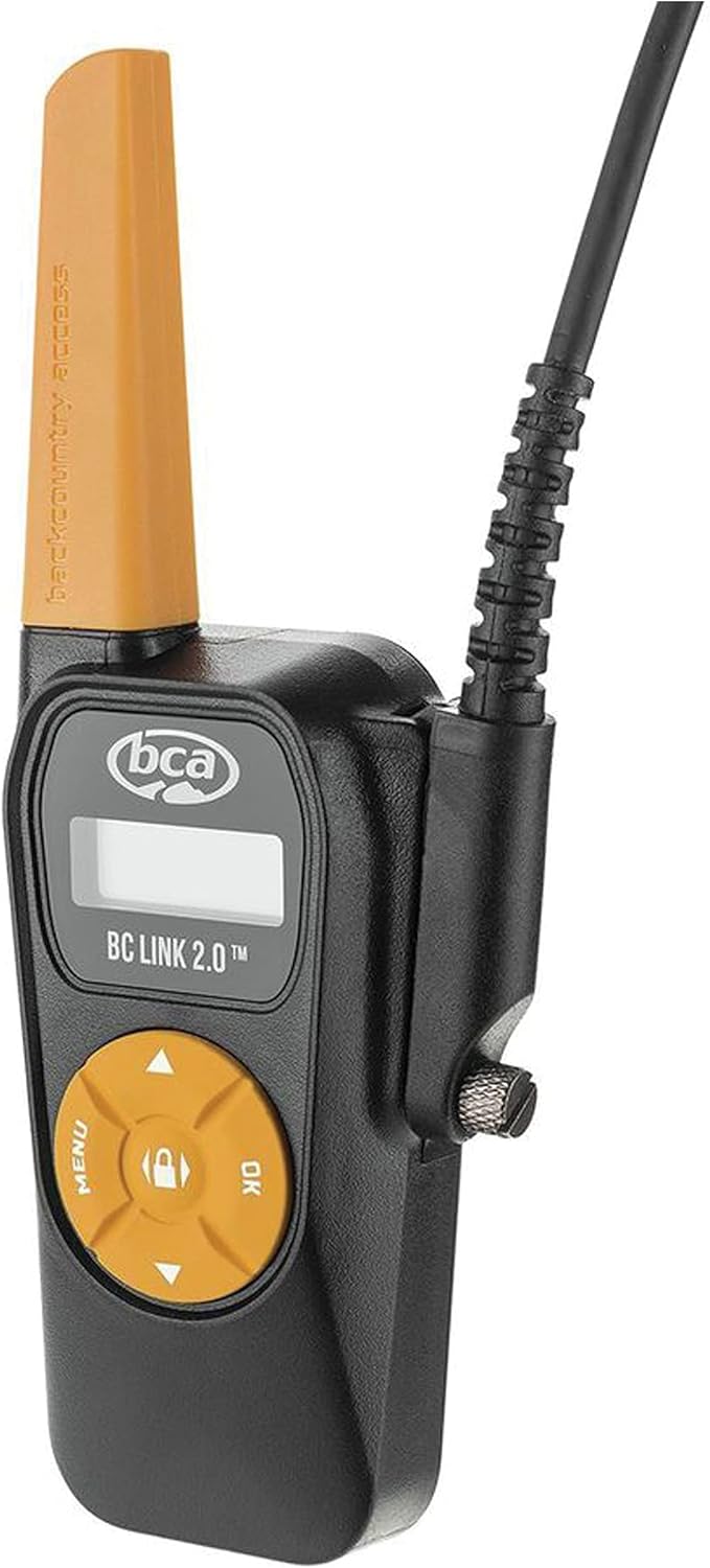 Backcountry Access (BCA BC Link 2.0 (Link 2.0) Two-Way FRS Radio & Tracker 4 (T4) Avalanche Transceiver Beacon, Backcountry Communication Set (Link 2.0 & T4), Black/Gold