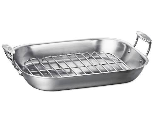 All-Clad Stainless-Steel Flared Roaster, Extra Large | Williams Sonoma - Roasters - Ovenware - Bakeware