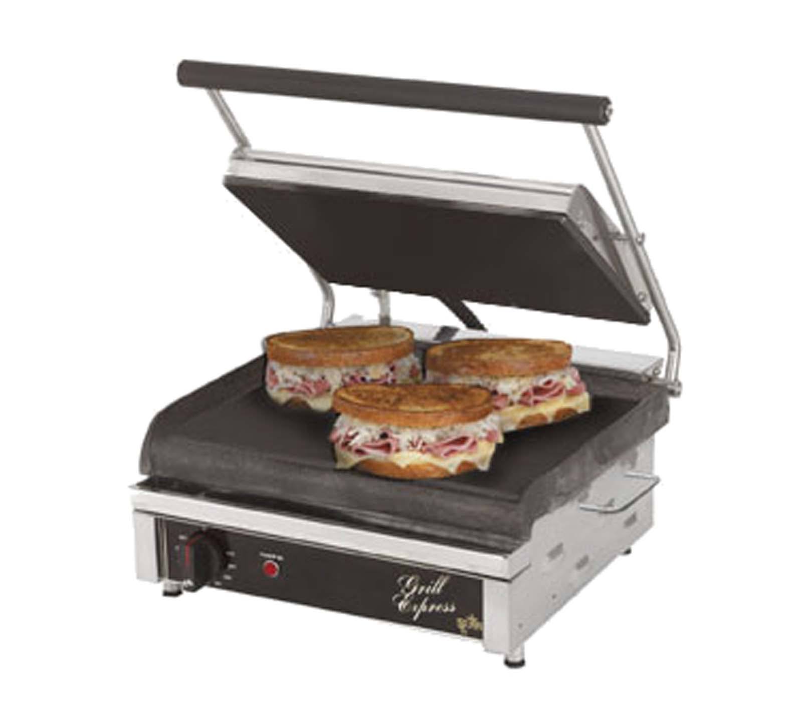 Star Manufacturing GX14IS Grill Express Electric Two-Sided Grill, 14 in. Smooth