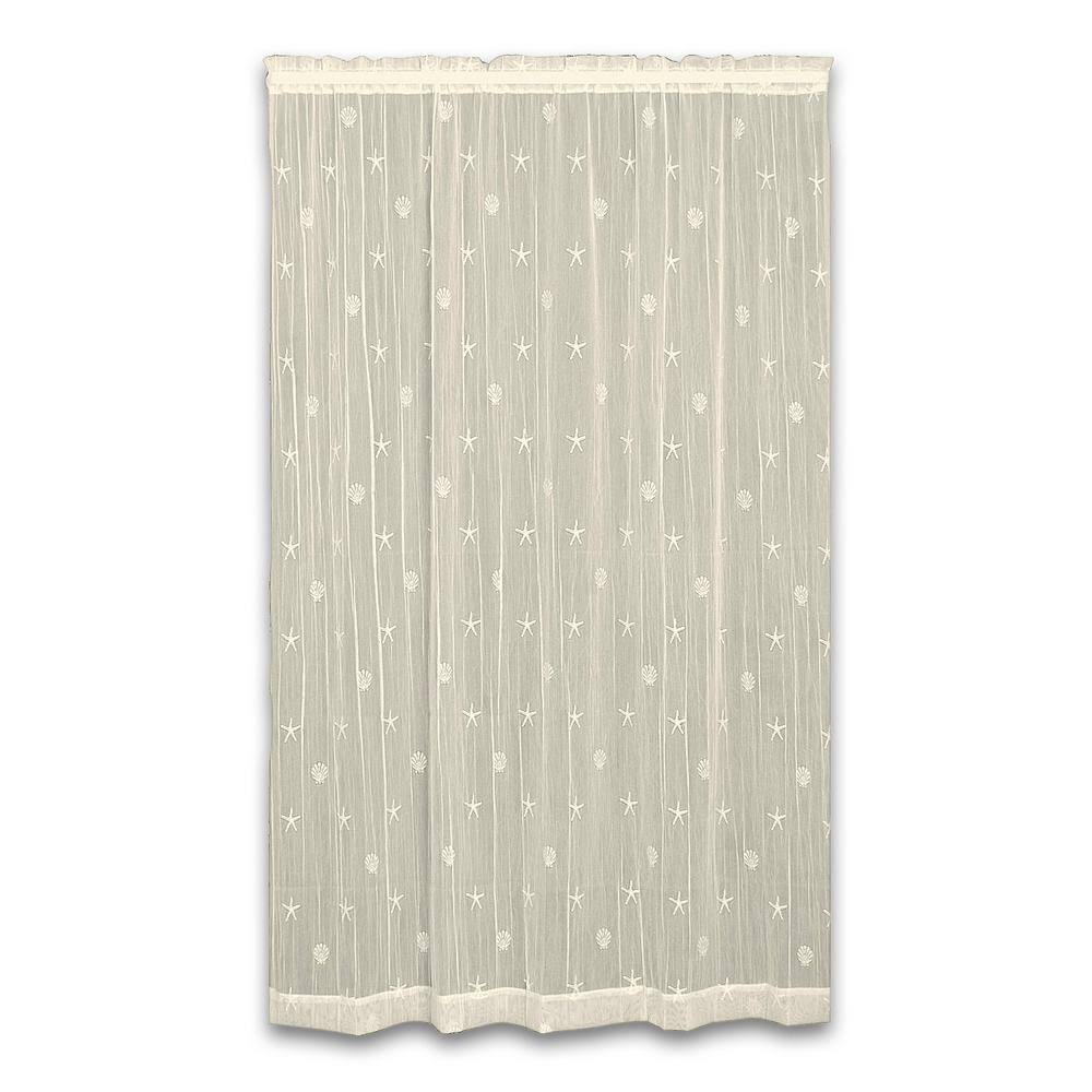 Heritage Lace 7175E-4563 45 x 63 in. Sand Shell PANEL, Ecru