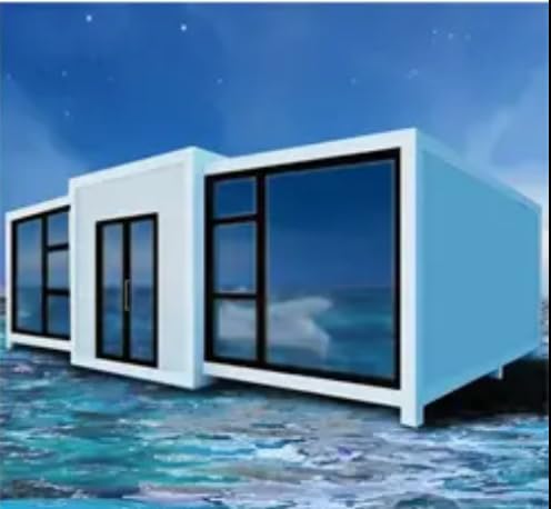Portable Prefab Tiny Home: Starting from 20 x 20 ft Mobile Expandable House for Versatile Use, Including Hotel, Office, Shop, and More, with Restroom Included