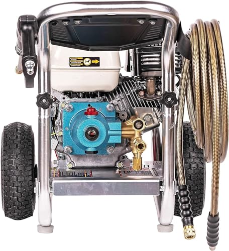 Simpson Cleaning 4200 PSI Gas Pressure Washer, 4.0 GPM Power Washer for Commercial Use, Honda GX390 Engine, 50-Foot Steel-Braided Hose, Aluminum Series, 49-State (ALH4240)
