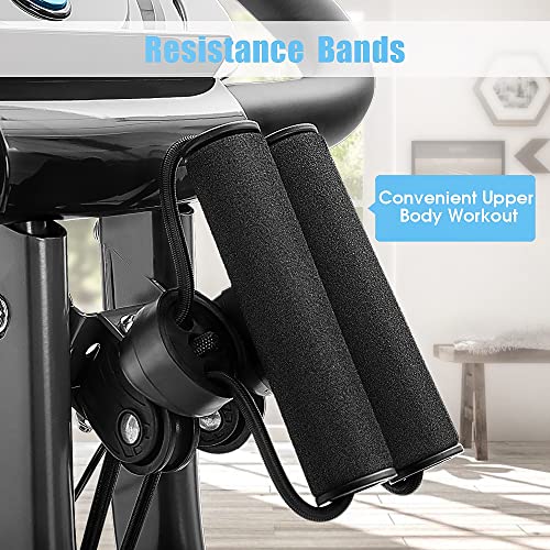Merax Workout Bike For Home - 2 In 1 Recumbent Exercise Bike and Upright Indoor Cycling Bike Positions, 16 Level Magnetic Resistance Exercise Bike, Foldable Stationary Bike Machine, Fitness Bike