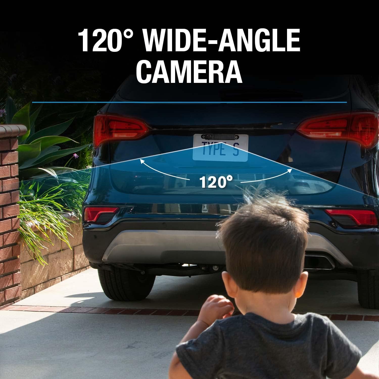 Type S Solar Powered Smart 1080p HD Backup Camera