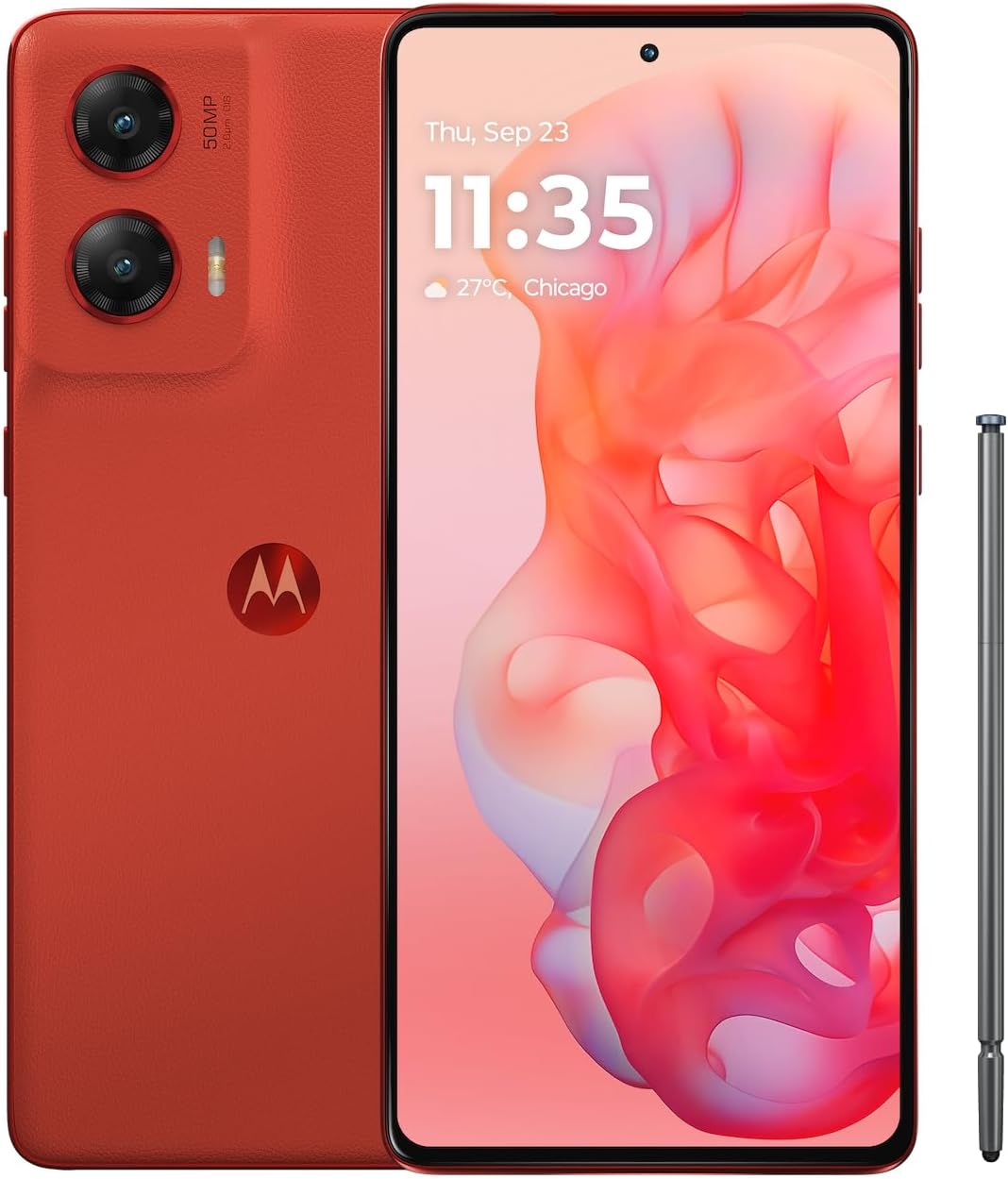 Moto G Stylus 5G | 2024 | Unlocked | Made for US 8/256GB | 50MP Camera | Scarlet Wave