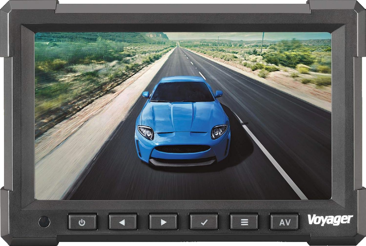 Voyager VOM718 7" LCD Color Backup Rear View Vehicle Observation Monitor w/ 3 Camera Inputs, Video for up to 3 Cameras (Cameras Sold Separately), NTSC/PAL Compatible, 12V - 24V Compatible