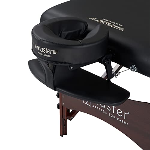 Master Massage 30" Roma Therma-Top Portable Massage Table Pro Package, Black, Adjustable Heating System