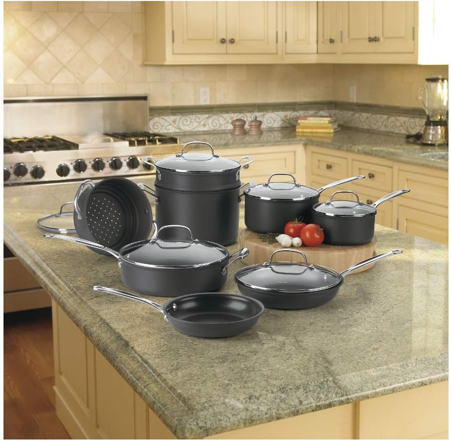 Cuisinart Chef's Classic Nonstick Hard-Anodized 14-Piece Cookware Set