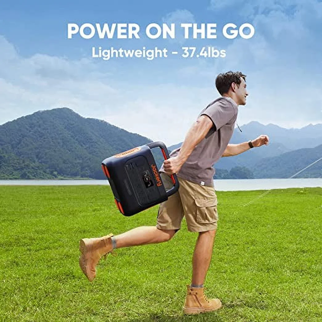 Jackery Explorer 1500 Pro Portable Power Station, Solar Generator with 1512Wh, 2x100W PD Ports(Solar Panel Optional)