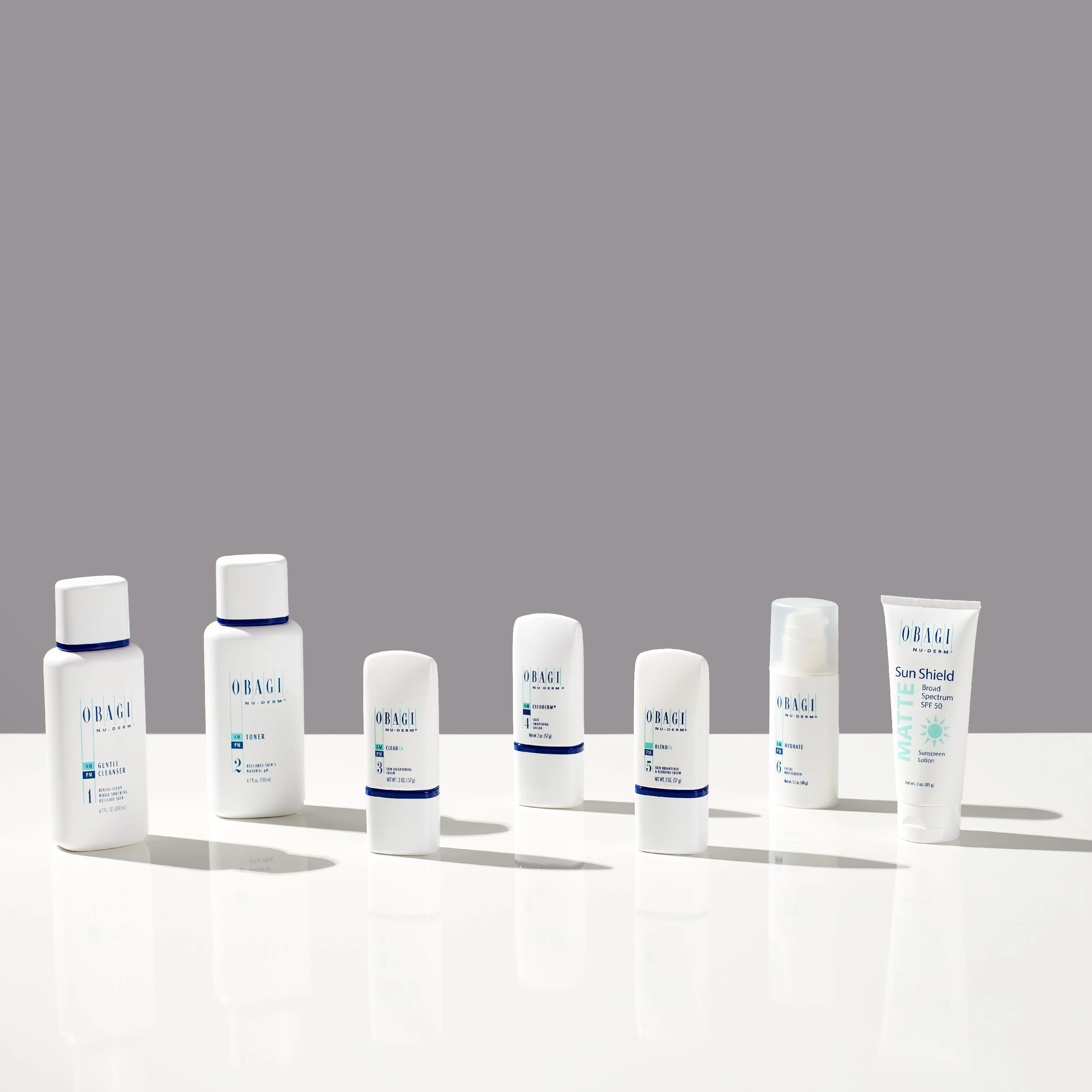 Obagi Nu-Derm Fx Complete Skincare System for Normal To Dry Skin, 7 Piece Skin Brightening System
