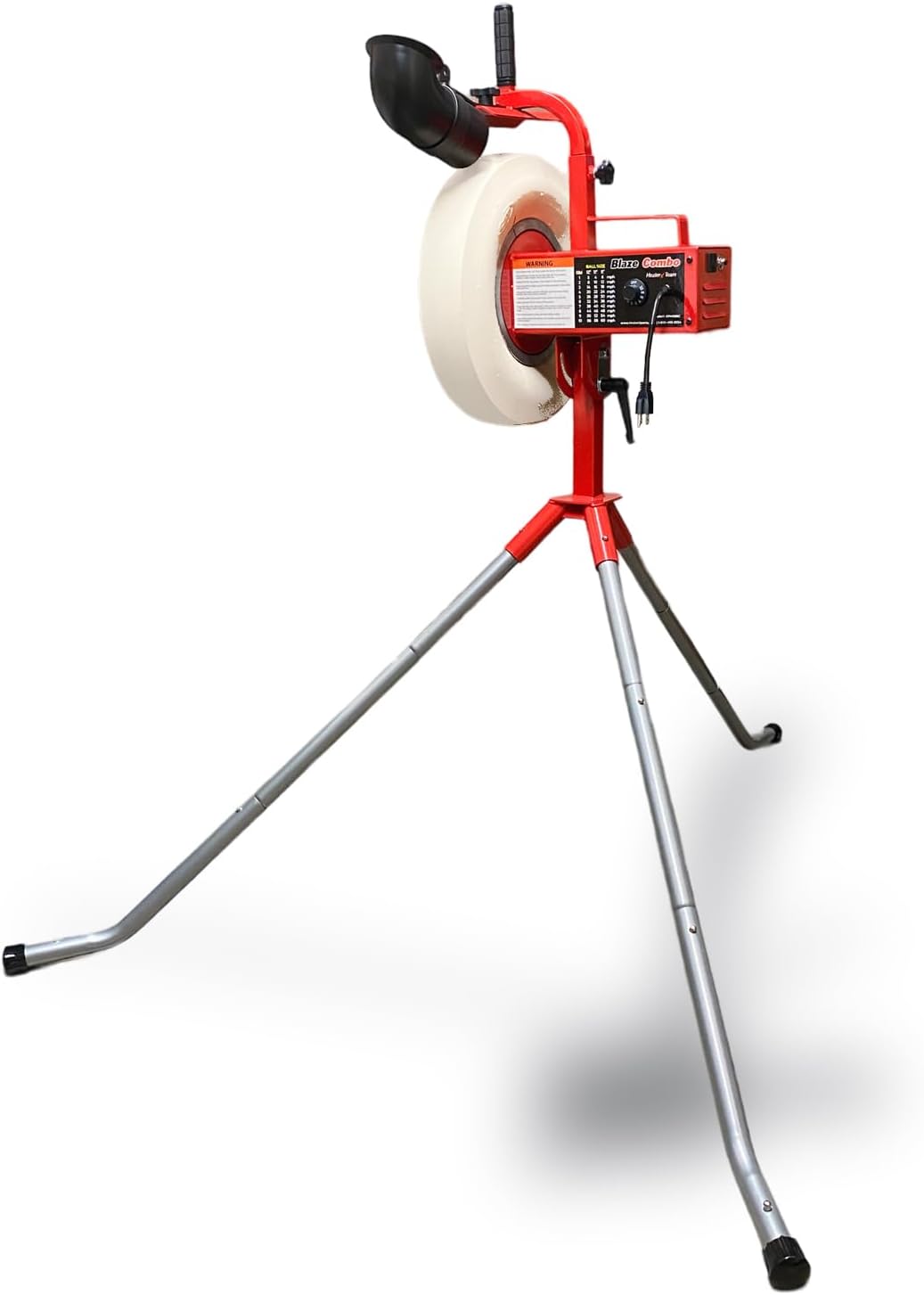 Heater Team Sports BLAZE Pitching Machine with 1 Yr. Warranty for Baseball, and Softball Training | BLAZE Baseball & Softball Throws Up to 70 MPH | Perfect for Backyard Practice & Team Development
