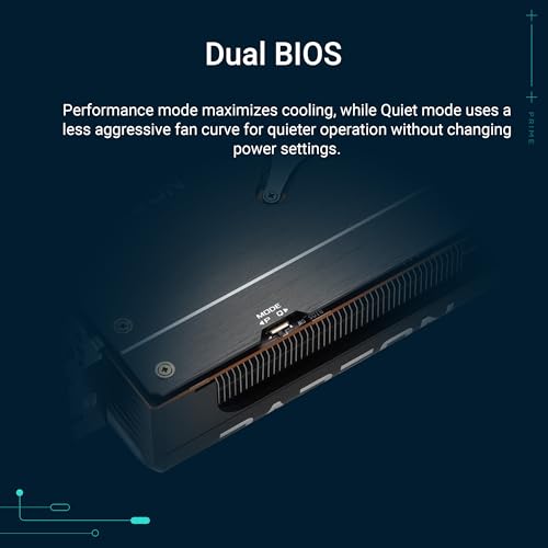 ASUS Prime Radeon™ RX 9070 XT OC Edition Graphics Card (PCIe 5.0, HDMI/DP 2.1, 2.5-Slot Design, axial-tech Fans, Dual Ball Fan Bearings, Dual BIOS, GPU Guard)