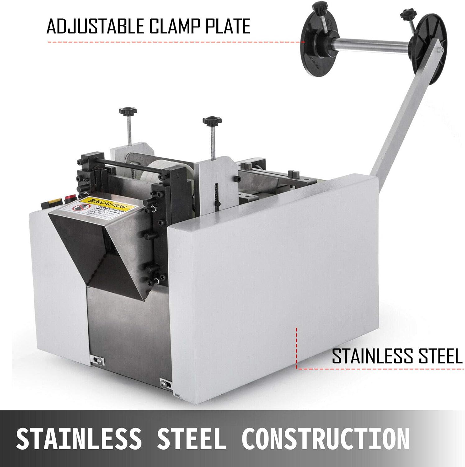 Mophorn Automatic Heat-Shrink Tube Cutting Machine 250W YS100 Tube Cable Pipe Cutter Precise Efficient Tube Cable Pipe Cutter Cutting Machine for Sleeve, Rubber/Plastic Tube, Small Wire, Sheet, Film