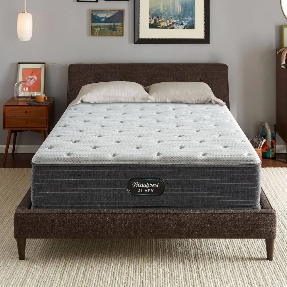 Beautyrest Silver BRS900 12-Inch Medium Firm Innerspring Mattress Set (Full - Regular Profile)