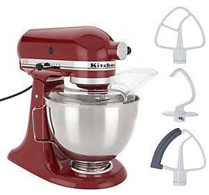 KitchenAid 4.5-qt 300W Tilt-Head Stand Mixer with Flex Edge ,Majestic Yellow