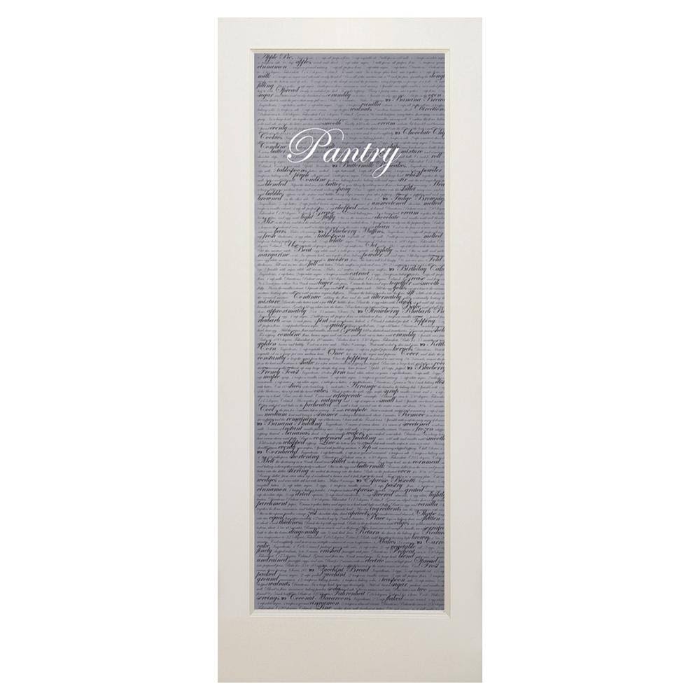 JELD-WEN 36 in. x 80 in. Solid Wood Full Lite Frosted Glass Primed Wood Interior Door Slab