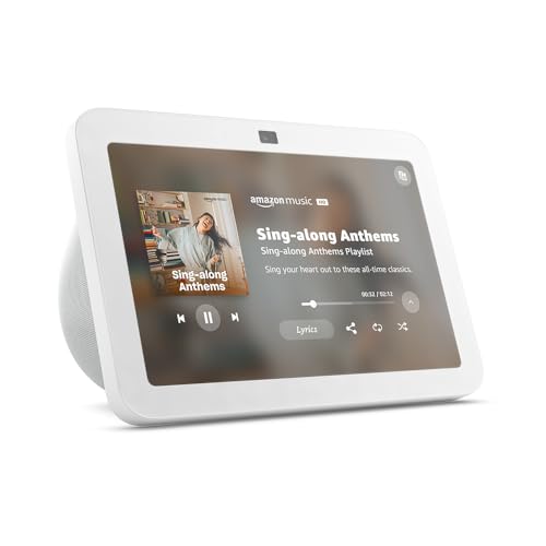 Amazon Echo Show 8 (newest model), With Spatial Audio, Smart Home Hub, and Alexa, Charcoal