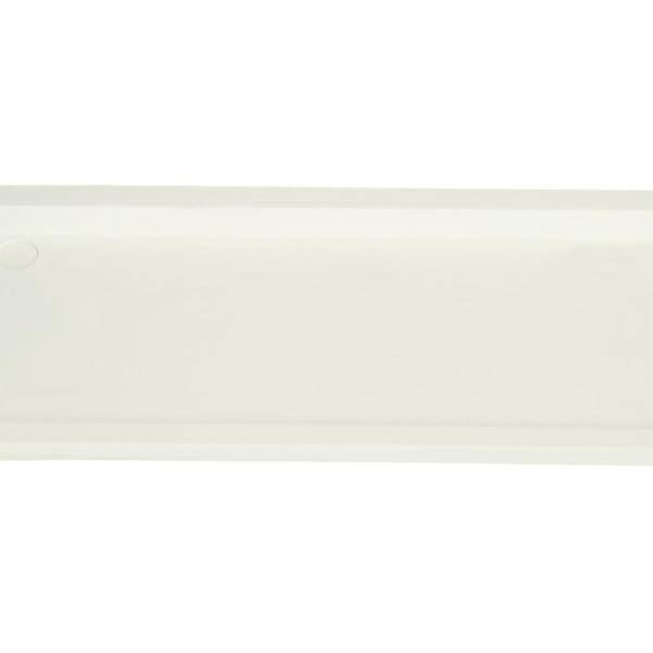 Swanstone TK-105-010 105 in. Solid Surface Easy Up Adhesive Shower Wall Trim Kit and Corner Molding in White