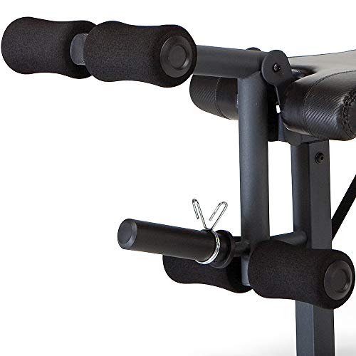 Marcy Olympic Weight Bench with Preacher Curl Pad and Leg Developer for Full-Body Workout