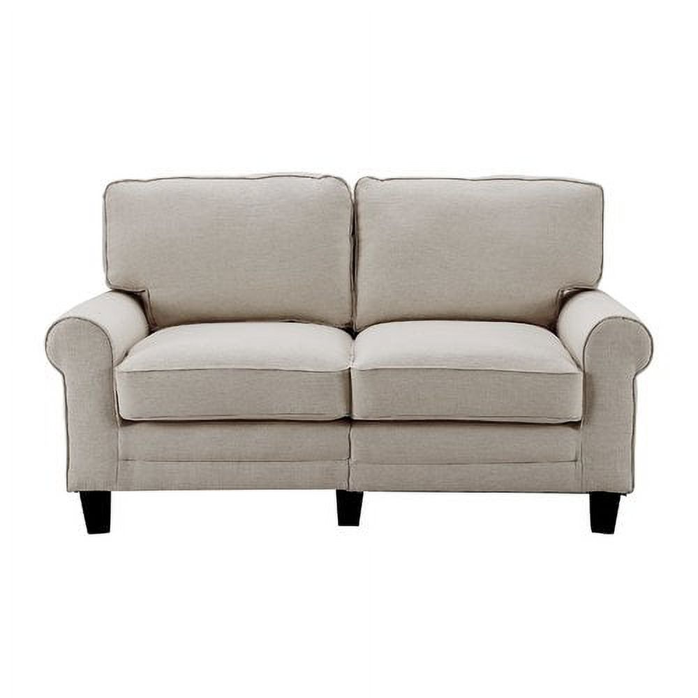 Serta Copenhagen 61" Loveseat in Buttercream