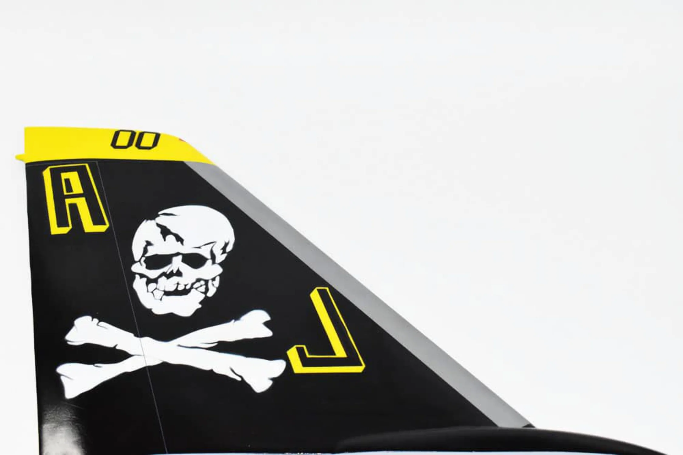 VF-84 Jolly Rogers F-14 Tail, 20, Mahogany, Navy