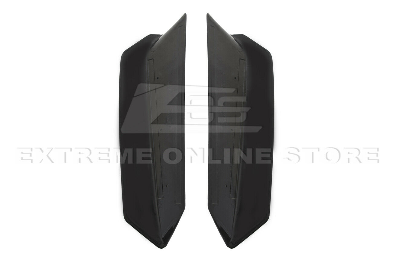 Replacement For 2020-Present Chevrolet Corvette C8 Models | Z51 Style Rear Trunk Lid Wing Spoiler Add-On Wickers Pair (ABS Plastic - Painted Carbon Flash Metallic)