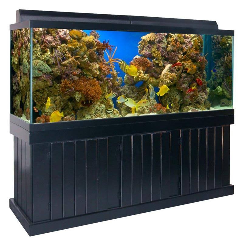 Aqueon Pine Cabinet 72 x 24 in - Black