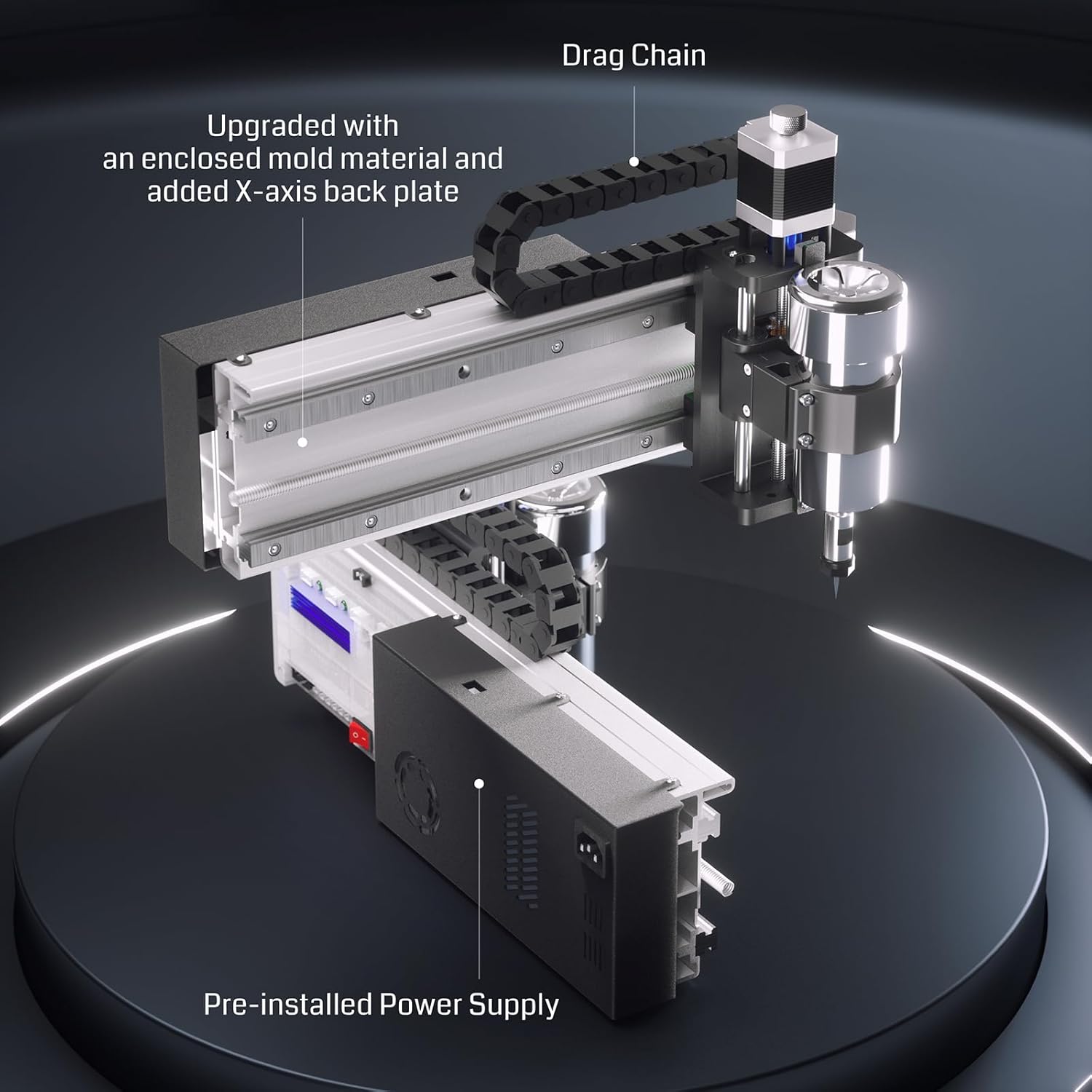 Genmitsu CNC Machine 3020-PRO MAX V2 + Compatible 69mm Spindle Holder