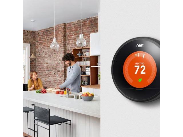 Nest - Learning Thermostat - 3rd Generation - Black